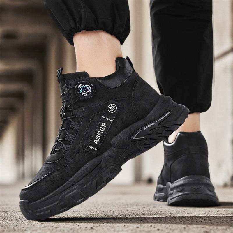 Новые мужские модные повседневные высокие спортивные туфли для студентов, удобные кроссовки на толстой подошве для мальчиков, мужские классические дышащие баскетбольные кроссовки