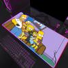 Cute Cartoon The S-Simpsons Mouse Pad Mousepad HD Printing Computer Gamers Locking Edge Non-slip RGB Mouse Pad XXL90x40cm Keybo