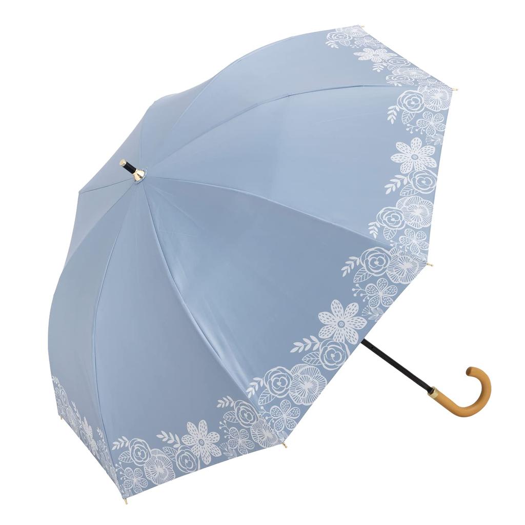 Зонт Parasol Cool Plus UV Heat Shielding, компактный, длинный, подходит как для солнечных, так и для дождливых дней, 50 см x 8 спиц. Изготовлен из ткани со степенью блокировки света и/или