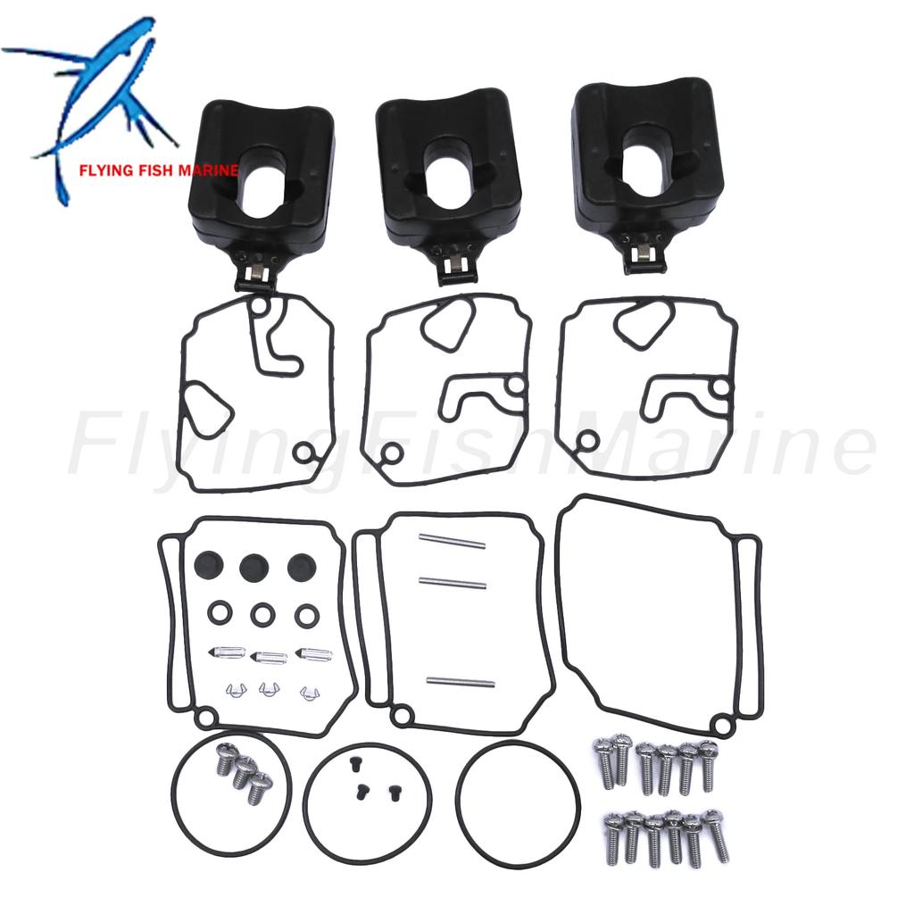 Outboard Motor 3F3-87122-1/0 3F3871220M 3F3871221M Carburetor Rebuild Repair Kit for Tohatsu Nissan 60HP 70HP 60B 70B 60C 70C