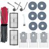 Комплект аксессуаров для Roborock Saros 10R/Qrevo Curv 2 Pro/S9 MaxV Slim, Запасные части для робота-пылесоса, Основная щетка, Фильтр, Мешки для пыли, Насадки для мытья полов