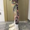 1pc Breathable Tattoo Socks Elastic Full Leg Socking Snake Men Sun-proof Socks  Sports