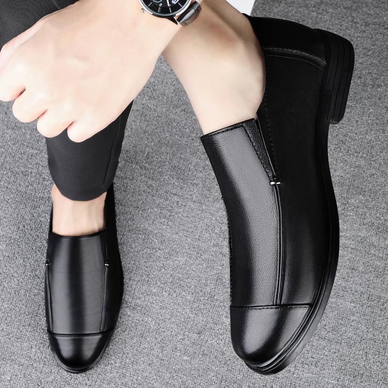 Men Dress Shoes New Classic Leather Oxfords For Wedding Party Business Shoes Men Loafers Genuine Leather Designer Formal Shoes