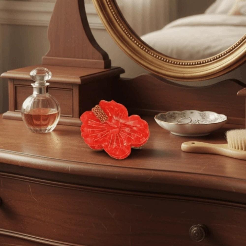 Sweet Acetic Acid Hair Claw Japanese Style Flower Hairgrips Fashion Peach Blossom Shark Clip Daily
