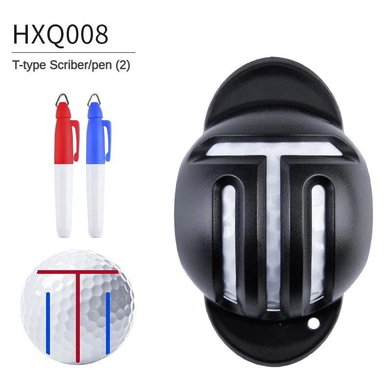 PGM 1pc Golf Ball Line Liner Drawing Marking Alignment Putting Tool and 2 Pieces Golf Ball Marker Pen Golf Scribe Accessories 5