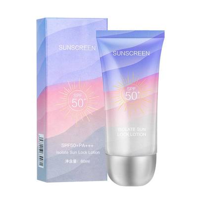 Солнцезащитный лосьон SPF50+PA+++ для лица и тела, водостойкий и УФ-защитный изоляционный и защитный свежий дышащий солнцезащитный крем 50 г