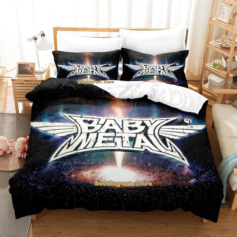 Постельное белье Babymetal Комплект Single Twin Full Queen King Size Постельный комплект для взрослых и детей Спальня Трехсекционные комплекты 3D Аниме Простыня