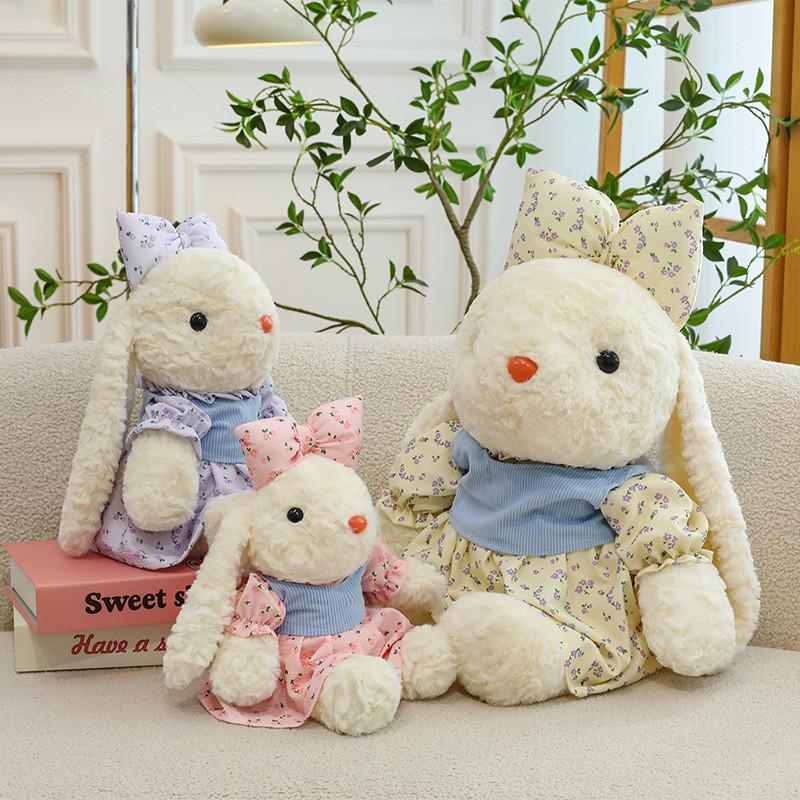 Dress Floral Cute Bunny Plush Cartoon Children Pillow Pillow Girl Birthday Gift