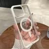 Магнитный чехол для телефона с черной рамкой для iPhone 17 Pro Max, Прозрачный акрил с мягкими краями, Новая модель