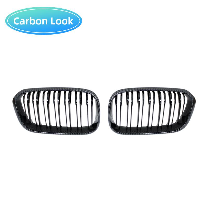 Car Front Bumper Grilles Kidney Racing Grill For BMW 1 Series F20 F21 LCI 120i 2015 2016 2017 2018Double Slat Replacement Grille