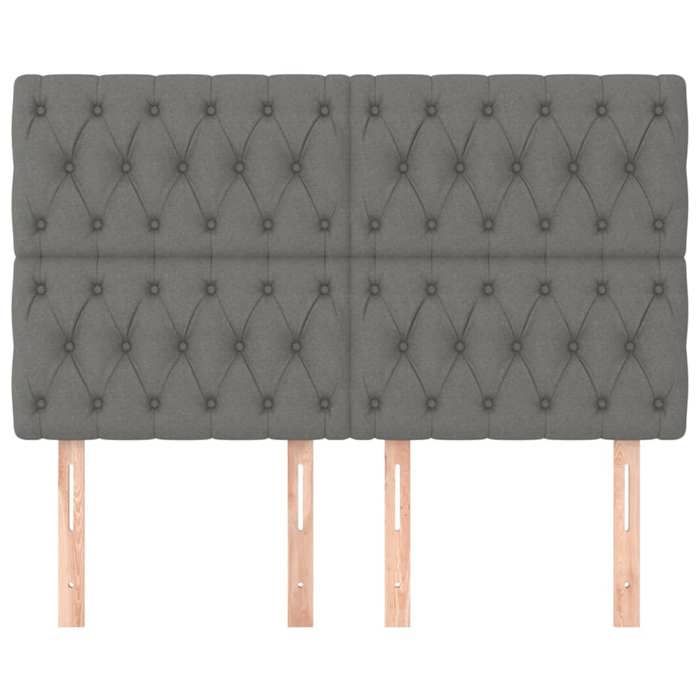 Tête de lit - Maison Exclusive - Gris foncé - 160 x 7 cm - Hauteur réglable 118/128 cm