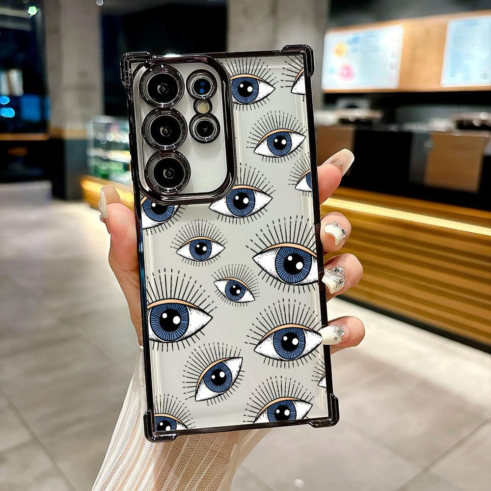 Синий глаз Синие глаза Чехол Для Galaxy S26 Ultra Чехол для телефона Для Samsung S26 S25 S24 S23 S21 Ultra S20 FE S25 Plus 5G Мягкая крышка