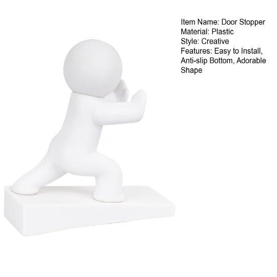 Мультяшный Человек Стопор для Двери Клин Защита Стены Противоскользящий Ветрозащитный Без Сверления Защита от Столкновений Ковер Плитка Бетонный Деревянный Пол Дверной Стопор