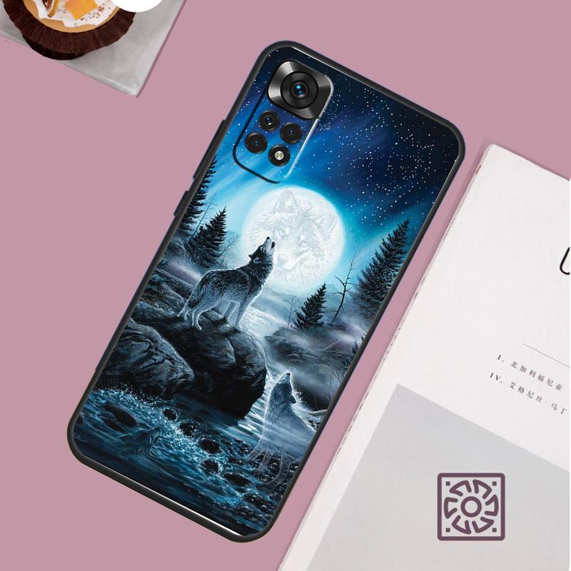Чехол-арт Волк для Xiaomi Redmi Note 14 Pro 13 12 11 10 15 Pro Plus Redmi 15 15C 14C 13C 10C 12C