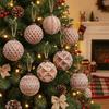 12PCS Brown Christmas Ornament Ball Set Vintage Style Christmas Spheres Pendant  New Year Gift