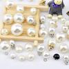 Круглые пуговицы с жемчугом для женских свитеров, шифоновых рубашек и декоративной одежды