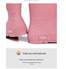 Morandi Color Women's Mid-Tube Non-Slip Rain Boots - Fashionable Classic Outdoor Rubber Shoes