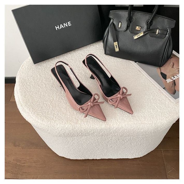 Темпераментные туфли на высоком каблуке с острым носком, модные туфли-лодочки, женские сандалии с закрытым носком, новые модели весна-осень