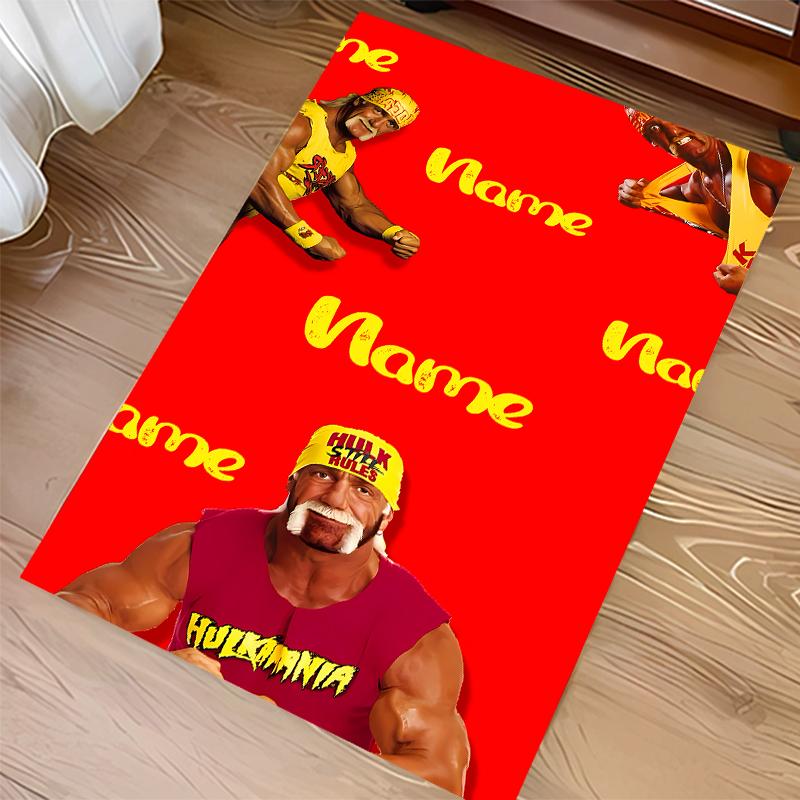 Custom personalization Hulk Hogan Print Area Rug - Soft, Washable Non-Slip Indoor Mat,Living Room,Home&Office Decorative Rug