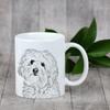 Bichon Bolognese, Bolo, Botoli, Bottolo - cup with a dog, cute cup with graphics, a gift with your photo from the Art-Dog brand