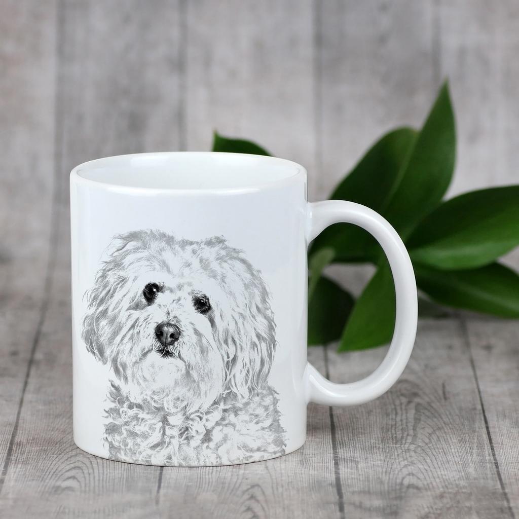 Bichon Bolognese, Bolo, Botoli, Bottolo - cup with a dog, cute cup with graphics, a gift with your photo from the Art-Dog brand