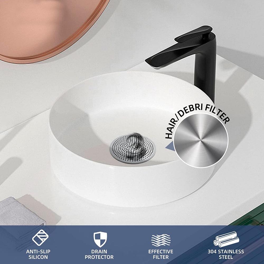 Universal 304 Stainless Steel Round Floor Drains replace Cover Plate Anti-clogging Shower Drains Hair Catcher Bathroom Fixture