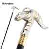 Золотисто-белая трость для ходьбы с изображением динозавра, модная декоративная трость для джентльмена, элегантная трость для косплея, набалдашник, посох 93 см