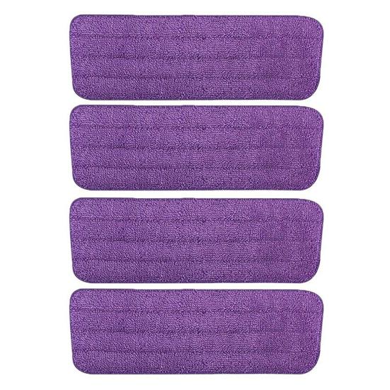 1/4 шт. Насадка для швабры Эффективная производительность Влажная/Сухая уборка Тряпки для мытья пола Удаление шерсти домашних животных Насадка для швабры из микрофибры для Swiffer PowerMop