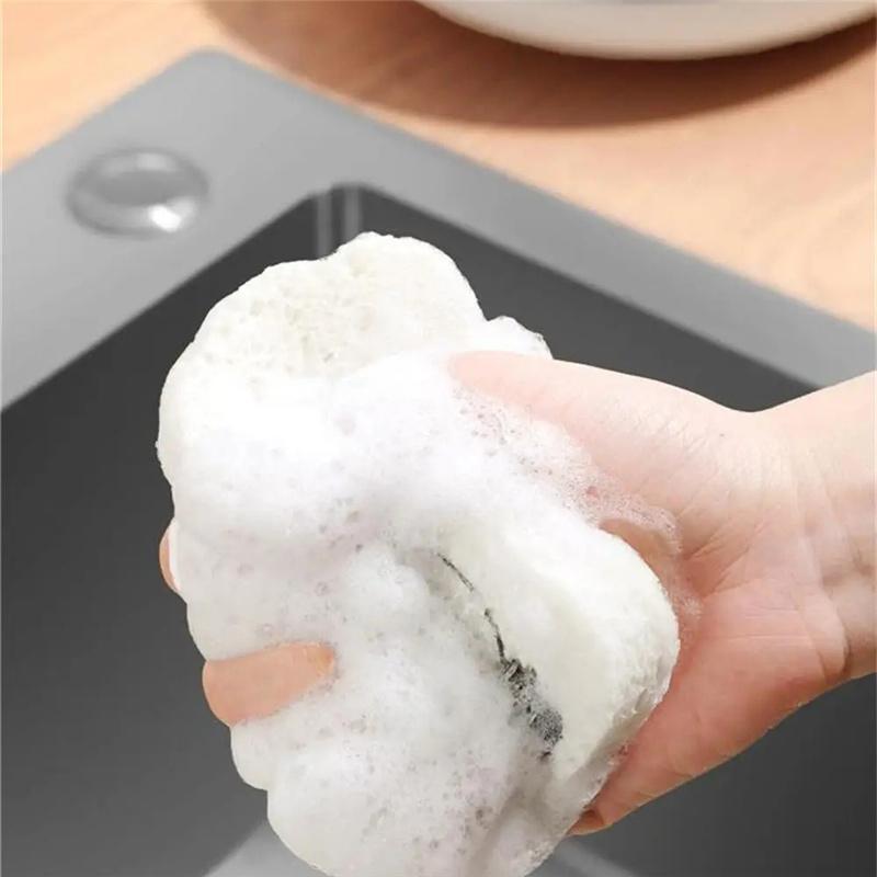 Посудомоечная Немасляная Кухонная Губка Абсорбирующая Большая Салфетка Волшебная Щетка для Кастрюль Инструмент для Уборки Кухни