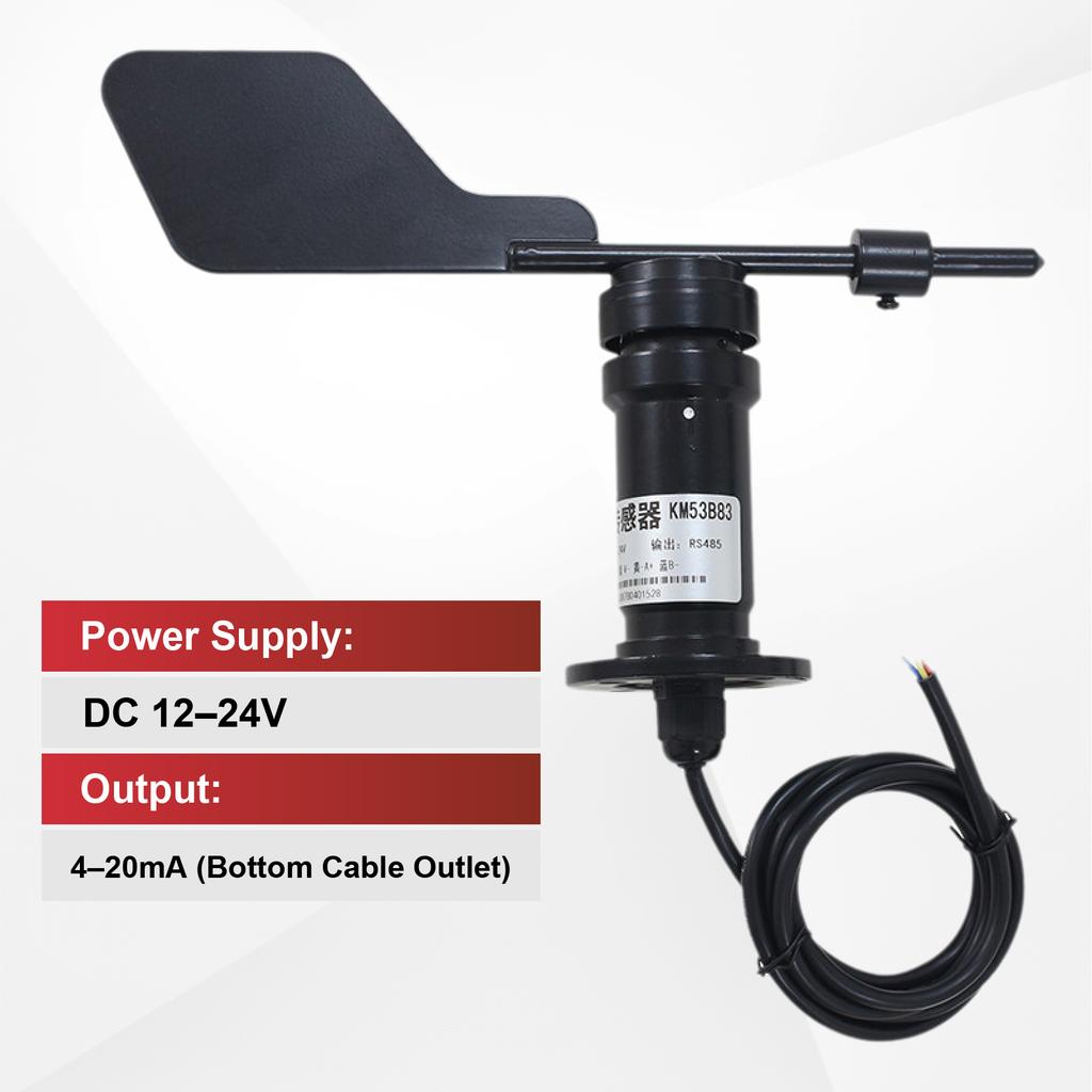 Wind Speed and Direction Sensor RS485 Modbus Weather Station Anemometer Outdoor 360 Degree Wind Vane Sensor