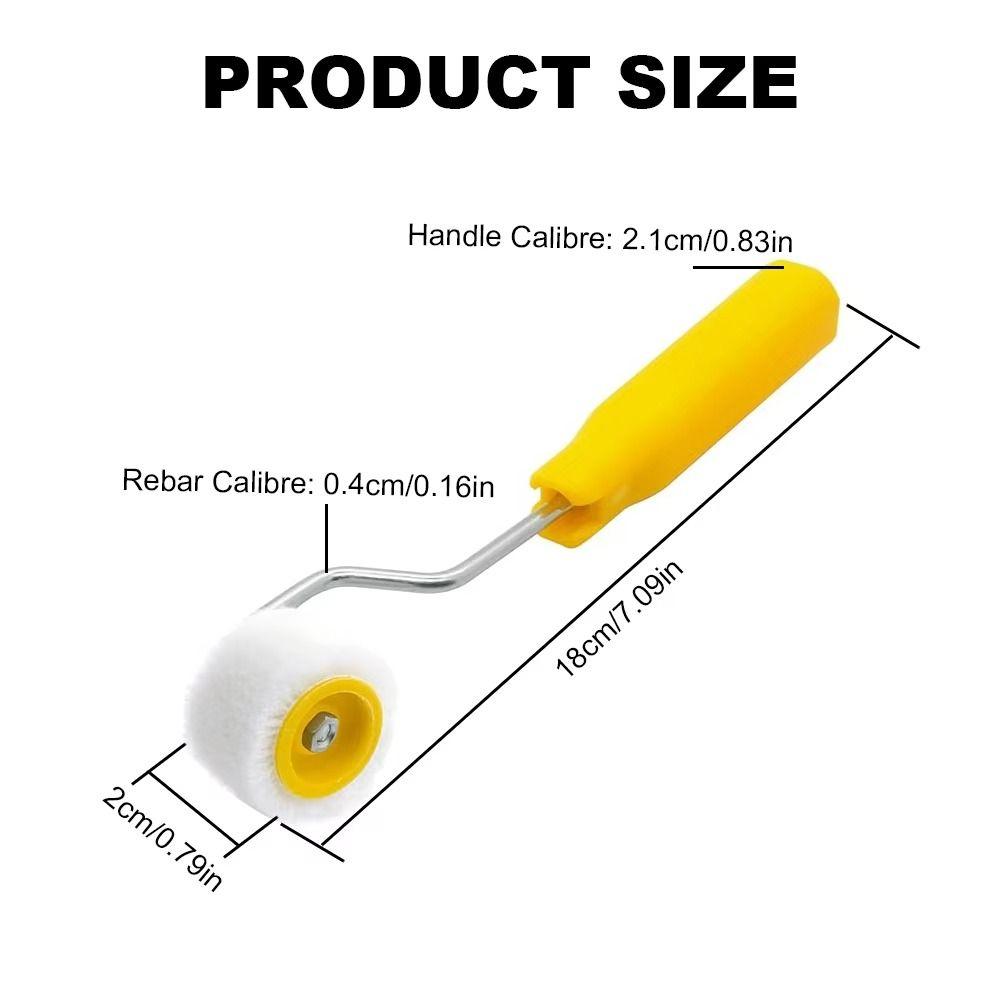 Ergonomic Design Trim Edge Brush Roller Plastic Small Paint Brushes Painting Tools