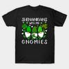 Мужская черная футболка с принтом 'Shenanigans With My Gnomies' (Шалости с моими гномами) для Дня святого Патрика, для любителей гномов, печать на трансферной бумаге без вырезания, хлопковая футболка