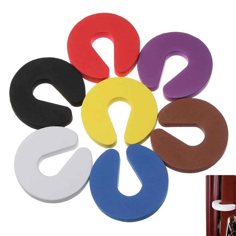 4PCS Home Security Soft Foam Door Stopper Finger Protector Guard Baby Kids Safety