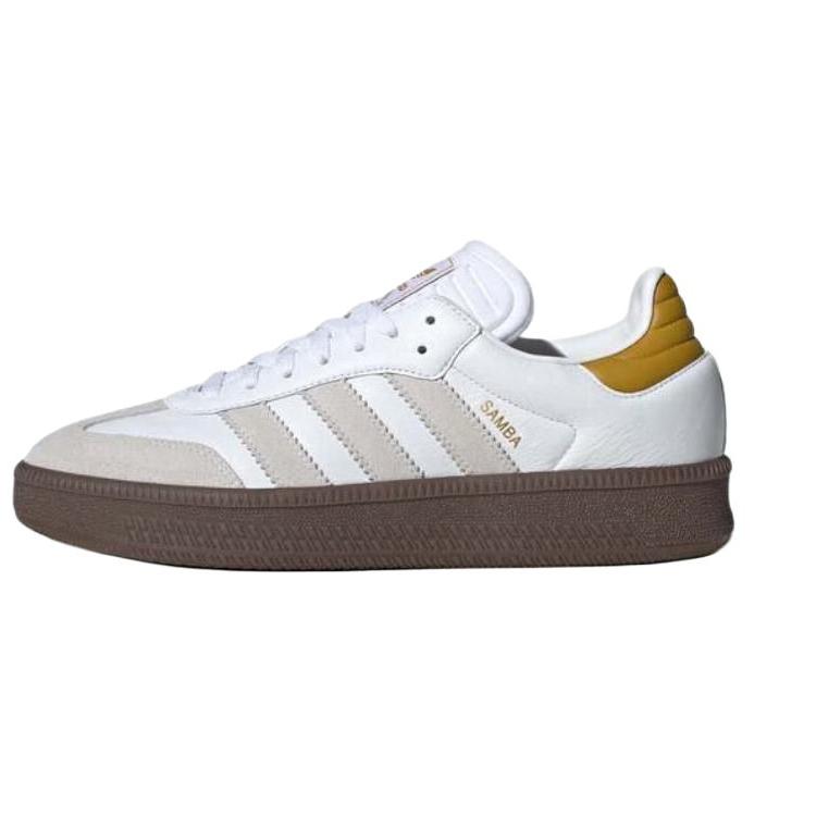 adidas Оригинальные SAMBA XLG Износостойкие Низкие кеды для скейтбординга Унисекс Белые Коричневые Кроссовки JR3325