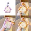 Adorable Sandwich Dog Plush Keychain Coin Purse In Vibrant Orange Green Pink Purple