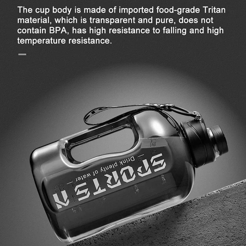 1.7L/2.7L Sports Water Bottle Gym Cycling Cup Portable Large Capacity Water Kettle for Fitness Camping Men