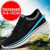 Height Increasing Shoes for Men 8cm Invisible Elevator Sneakers Man Breathable Mesh White Casual Shoes Men Sneakers 10cm Insole