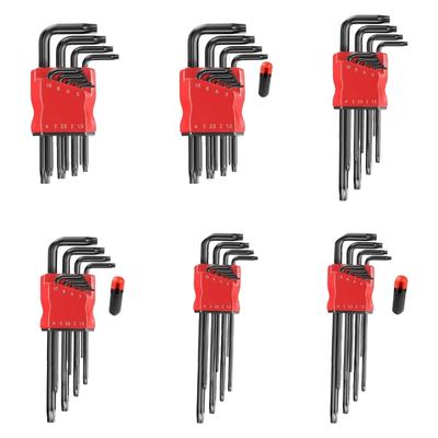 Промышленной прочности L-образный шестигранный ключ, термообработанный торцевой звездообразный ключ для долговечности в профессиональных мастерских, инструмент