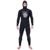 MORGEN SKY Wetsuit for Long 1301 Top and Bottom Men, 2-Piece, 5mm, Spearfishing, Diving, Pants, (Black, Set, XXL)