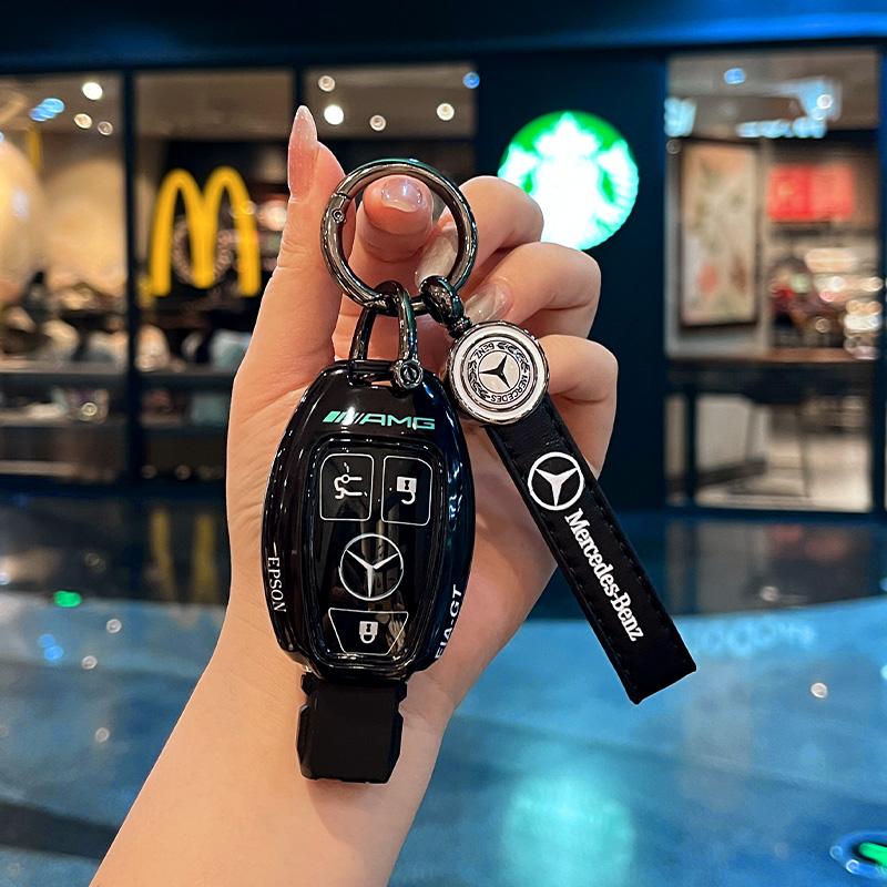 2025 Новый чехол-оболочка для брелока автомобильного ключа из ТПУ для Mercedes Benz A C E S Class GLS GLA GLK GLC CLS CLA W204 W221 W212 W205 W17
