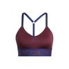 Solid Logo Brand Print Detachable Sports Bra Women Underwear Deep-Red GR8181