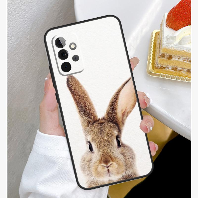Милый чехол-кролик для Samsung Galaxy A15 A25 A35 A55 A51 A71 A12 A32 A52 A13 A33 A53 A14 A34 A54
