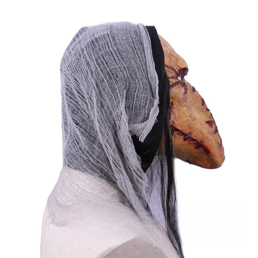 Кровавая сшитая маска для рта птицы, косплей, шлем с клювом, анфас, латексный головной убор, Хэллоуин, маскарадный костюм для вечеринки, реквизит