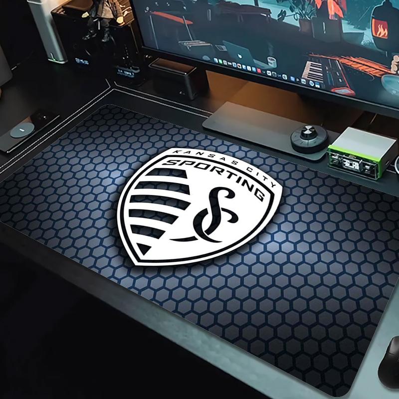 Коврик для мыши Sporting Kansas City Большой игровой коврик для стола Нескользящий Коврик для ноутбука Планшета Большая мышь XXL Коврик для мини-ПК Игровой коврик С заблокированным краем