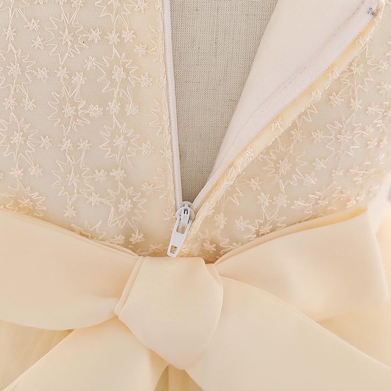 2024 Звездное вышитое кружевное детское свадебное платье