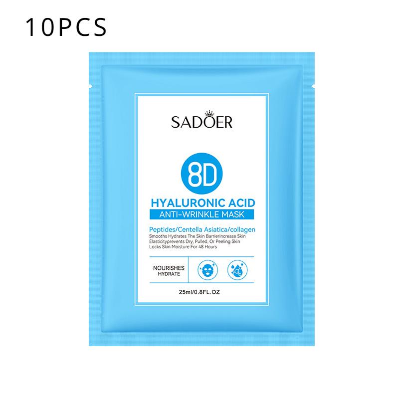 SADOER 8D Питательная увлажняющая маска с гиалуроновой кислотой против морщин Увлажняющая маска