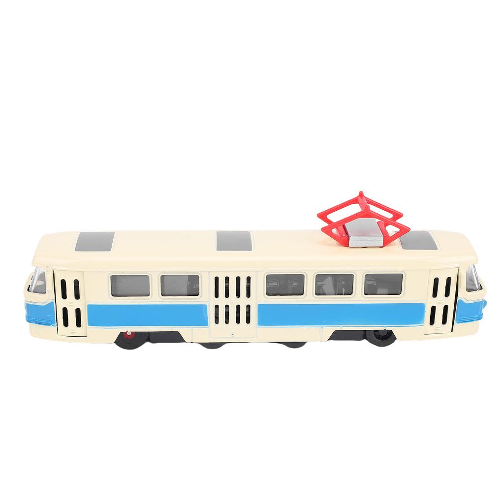 Alloy Train Model Funny Light Music Open Door Simulation Train Toy for Kids Toddler Boys Girls