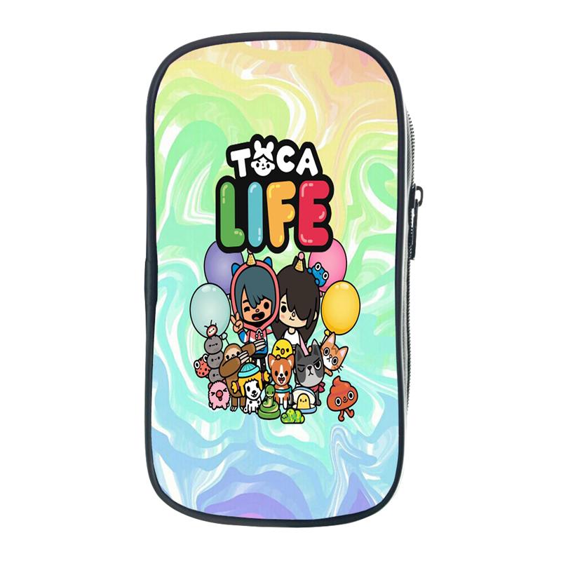 Toca Life World Пенал Подарок Детям Мальчикам Студентам Пенал Для Хранения Ручки Сумка Школьные Принадлежности Коробка Канцелярских Принадлежностей