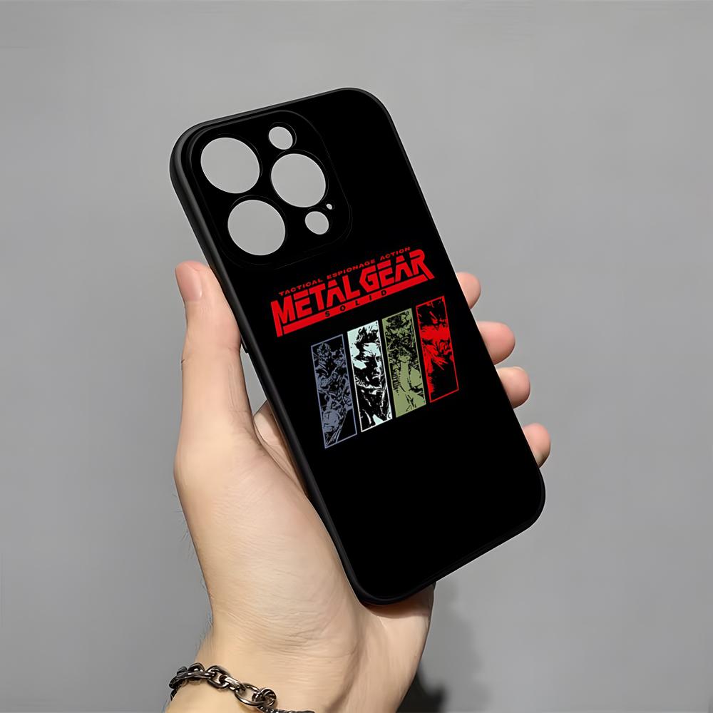 M-Metal G-Gear Solid Phone Case For IPhone 17 Pro Max 16 15 14 Pro Max 13 11 X Xs Xr 8 7Plus Silicone Cover
