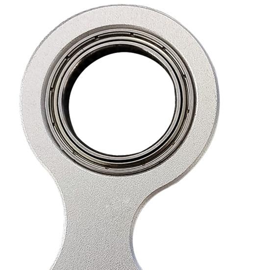 Keychain Spinner Fidget Toy Pocket-sized Fingertip Metal Gadget Keyring Stress Relief & Anti-Anxiety Toys for Teens & Adults